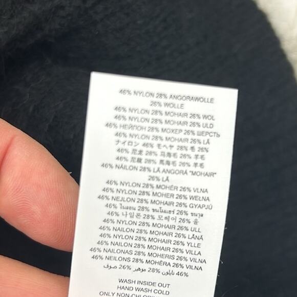 Michael Kors Women’s XS Black Wool Blend Long Oversized Duster Sweater NWT - Picture 10 of 10